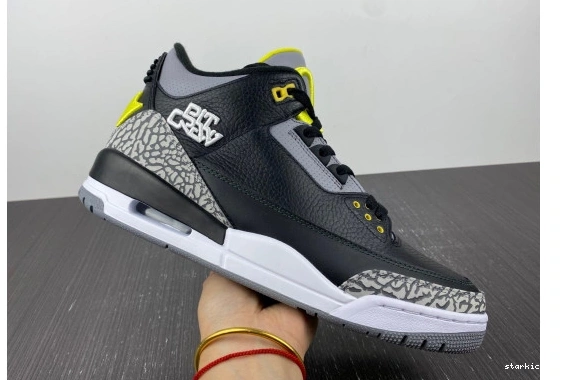 HO11-MNJDLS-5 3 Crew HO11-MNJDLS-5 Retro Pit Black Jordan Oregon Ducks 1109